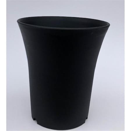 Parche 5.5 x 5.5 x 6.0 in. Round Cascade Training Pot, Black PA2803697